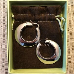 Ross-Simons Sterling Silver Puffed Earrings
